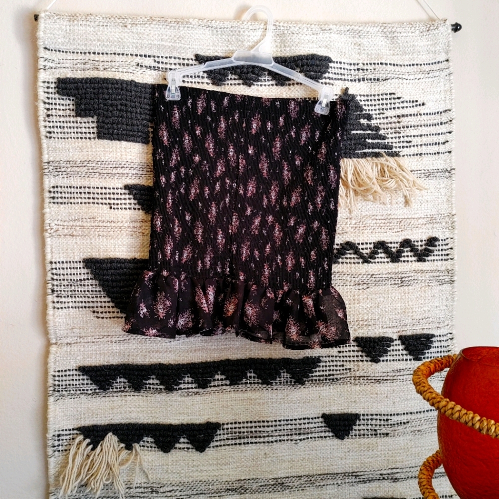 Ruffle Floral Skirt